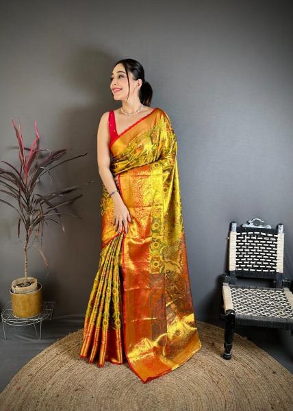 Malhar padma-vol-2 kanjivaram best retail saree shop in surat